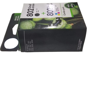 802 Combo Pack 2-Piece Compatible for Cartridge <b>Refillable</b> Black Color Original - Product Image 4