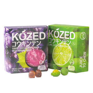 Bonbons gélifiés à la pulpe de fruits KOZED 28% de jus de fruits, bonbons halal, bonbons à mâcher, vente en gros - Product Image 2