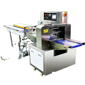 Máquina de envasado horizontal automática multifuncional de alta velocidad de acero inoxidable para verduras de hoja verde tipo Pillow Pack - Product Image 2