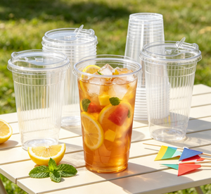 Lot en gros de gobelets jetables transparents en <span class=keywords><strong>plastique</strong></span> PET de 32 oz pour boissons froides, idéal pour la restauration et les achats en gros - Product Image 4