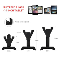 Support de tablette universel réglable pour grille d'aération de voiture, 7-10,9 pouces, support de téléphone pour voiture, vente en gros d'usine