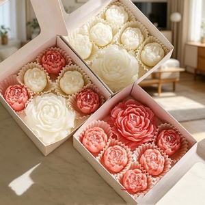 Juego de Velas Creativas en Forma de Rosa y Peonía, Regalo Ideal para el Día de San Valentín, Decoración Romántica para el Hogar - Product Image 1