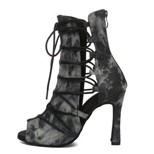 <span class=keywords><strong>Bottines</strong></span> Jazz Montantes Classiques en Jean Bleu pour Femme LUOQIAO, Chaussures <span class=keywords><strong>de</strong></span> <span class=keywords><strong>Danse</strong></span> <span class=keywords><strong>Latine</strong></span> Sexy à Talons Hauts avec Semelles en Daim/Vrai Cuir - Product Image 5