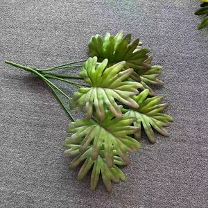 Flores decorativas Coronas y plantas Hojas verdes artificiales Ramas Hojas decorativas <span class=keywords><strong>de</strong></span> carey - Product Image 3