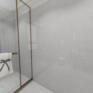 <span class=keywords><strong>Carrelage</strong></span> en porcelaine de couleur gris poli et glacé de Foshan, aspect marbre, 600x600 mm, vente de liquidation, épaisseur 9 mm - Product Image 4