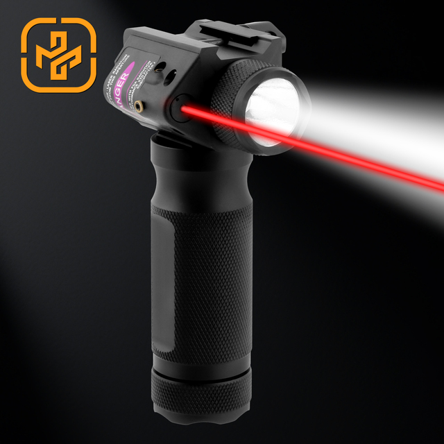 3 in 1 Red Green Laser LED Flashlight & Sight Combo Matte Black 6061 Aluminum Tactical Hunting Accessories