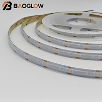 Bande LED personnalisable COB 756 LED 768 LED/m sur PCB 10MM, dimmable, double couleur, DC12V 24V, intelligente RGB, pour salon