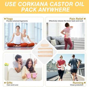 Paquete de aceite de ricino orgánico a precio de fábrica, envoltura reutilizable para desintoxicación de hígado, compresa de aceite de ricino para <span class=keywords><strong>estreñimiento</strong></span> de <span class=keywords><strong>tiroides</strong></span>, masajeador de senos - Product Image 6
