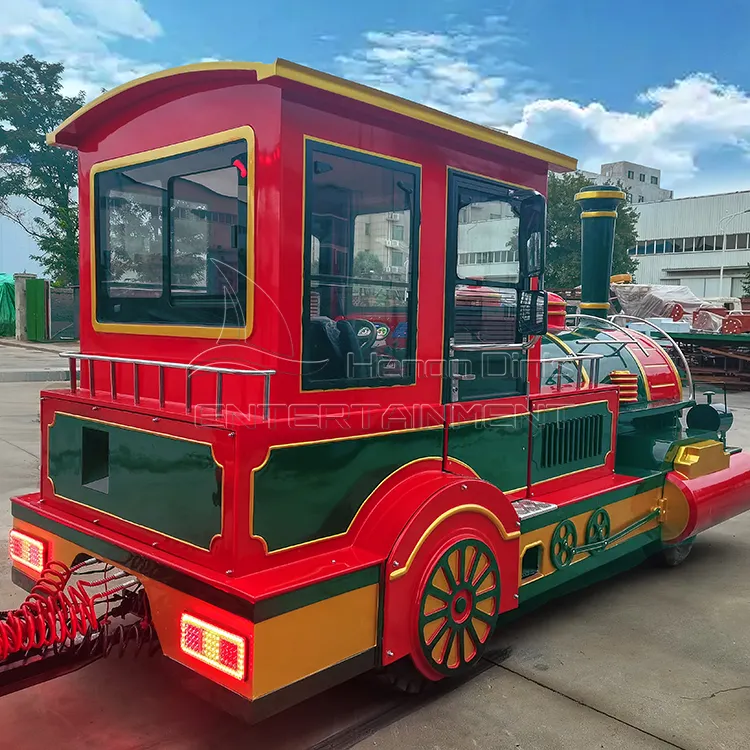 Dijual Naik Taman Hiburan Menyenangkan Kualitas Tinggi Suplai Cina Anak-anak dan Dewasa 56 Kursi Tamasya Turis Kereta Tanpa Jejak