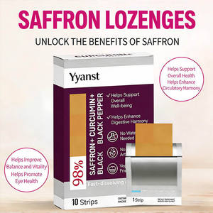 Complément alimentaire oral en bandes à dissolution rapide à base d'extraits naturels de safran pour la santé oculaire et l'immunité des adultes (OEM/ODM) - Product Image 4