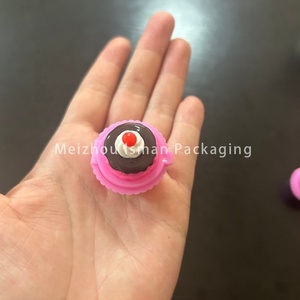 ISMAN Mini mignon noël rose cosmétique tasse gâteau boîtier en plastique pot fantaisie baume à lèvres gommage conteneur emballage 2g <span class=keywords><strong>pour</strong></span> enfants et filles - Product Image 5