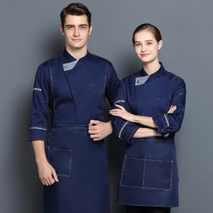 Chaqueta de chef de Otoño de manga larga Uniformes de restaurante y bar de manga corta Abrigos Uniforme de chef - Product Image 2