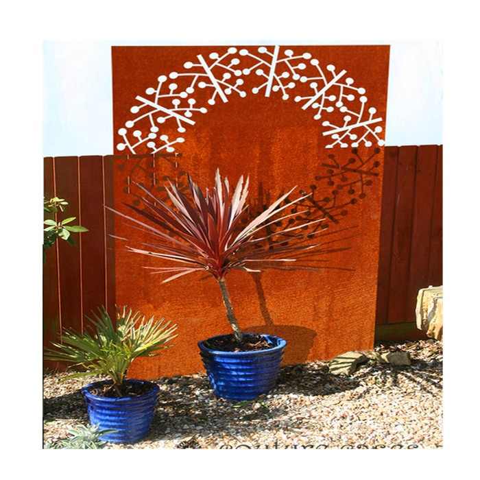 Decorative Rusted Metal Panels - Durable & Stylish Fencing