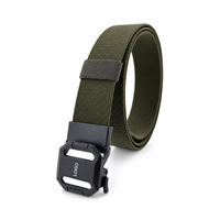 Ceinture tactique en nylon extensible légère et confortable pour hommes, avec boucle automatique à cliquet, personnalisable en gros