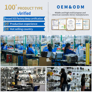 Espejo de Maquillaje Portátil Plegable de Escritorio, Espejos de Mano con Marco de Vidrio Moderno - Product Image 5