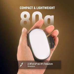 Luce LED Portatile BASICS 12V 3W per Selfie, per Fotocamera Smartphone, Batteria 600mAh, CRI95, 3 Modalità Colore, per <span class=keywords><strong>iPhone</strong></span>/iPad/Webcam Laptop - Product Image 6