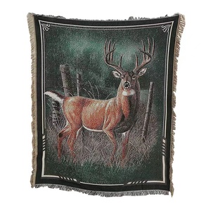 Tapiz <span class=keywords><strong>de</strong></span> <span class=keywords><strong>tela</strong></span> Art Deco Jacquard <span class=keywords><strong>de</strong></span> Anime tejido <span class=keywords><strong>de</strong></span> alce <span class=keywords><strong>de</strong></span> Navidad 2023 para decoraciones navideñas para el hogar - Product Image 1