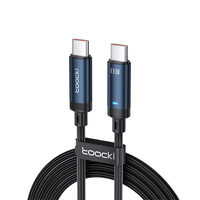 Câble de charge LED super rapide 100W 1M, câble tressé en nylon, charge rapide multi-USB 6A, téléphone portable