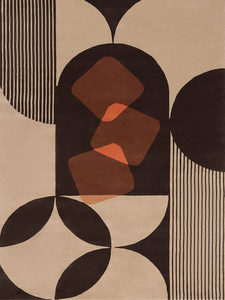 Tapis élégants tuftés à la main en laine de Nouvelle-Zélande avec un design géométrique abstrait moderne pour une décoration intérieure haut de gamme - Product Image 2