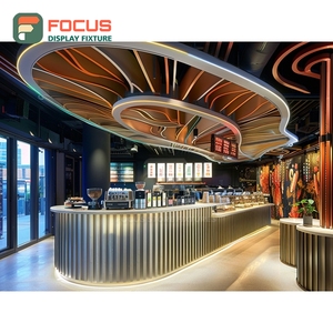 ตู้โชว์ร้านกาแฟขนาดใหญ่ ตู้โชว์ไม้ลามิเนตสำหรับร้านค้าปลีก ตู้โชว์ร้านกาแฟเชิงพาณิชย์ - Product Image 6