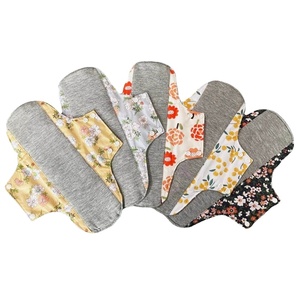 Serviette hygiénique en coton 28 cm, absorbante, lavable, anti-fuite, modèle <span class=keywords><strong>jour</strong></span>/nuit. - Product Image 1