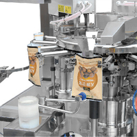 Machine d'emballage rotative automatique pour bonbons au chocolat, grains de café, riz, sel, farine, noix, Snack doypack, remplissage à fermeture éclair