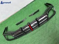Kit de mise à niveau du pare-chocs arrière adapté à la BMW X5 G05, style AE modifié, véritable fibre de carbone, lèvre arrière, diffuseur arrière, kit carrosserie