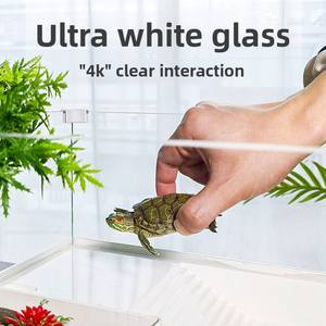 <span class=keywords><strong>Aquarium</strong></span> intelligent moderne pour la reproduction des tortues brésiliennes, grand espace, drainage par le fond, verre blanc - Product Image 2