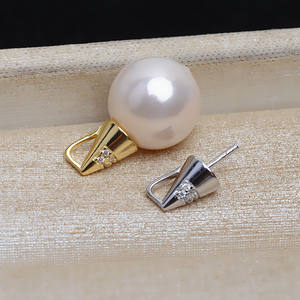 Pendentif en argent S925 Wenchi pour femme, à faire soi-même, avec perle, petit cône Baotou, accessoires 8-10, plateau vide, modèle Chine 14234, pour la fabrication de bijoux - Product Image 3