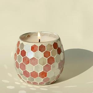 Envase de Vidrio Mosaico Colorido para Velas, Proveedor con Alta Demanda, Decoración para el Hogar y Baño, Recipiente para Hacer Velas - Product Image 2