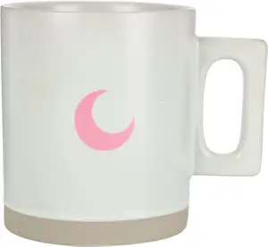 Keramische Koffiemok Met Gegraveerde Roze Maan-Vaatwasser En Magnetronbestendige Mok Voor Thuis En Op Kantoor, D-8.5cm H-10 Cm