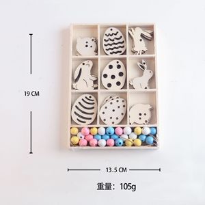 Easter DIY Kit Wooden Laser Cut <b>Decorations</b> For Kids Non Toxic Indoor Craft Set With Beads And Ornaments Spring Home Decor - Product Image 4