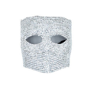 Concert d'Halloween avec des masques haut de gamme cloutés de diamants couvrant tout <span class=keywords><strong>le</strong></span> visage, une élégante fête de style européen - Product Image 1
