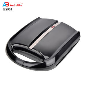 Anbolife machine à sandwich électrique 4 tranches détachable <span class=keywords><strong>XXL</strong></span> grand <span class=keywords><strong>gaufrier</strong></span> avec plaque de revêtement antiadhésif machine à bulles de cuisson - Product Image 4
