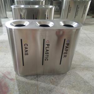 <span class=keywords><strong>Poubelle</strong></span> extérieure en métal à <span class=keywords><strong>compartiments</strong></span>, bac à déchets public commercial en acier inoxydable, bac de tri sélectif à <span class=keywords><strong>3</strong></span> ou 4 <span class=keywords><strong>compartiments</strong></span> - Product Image 5