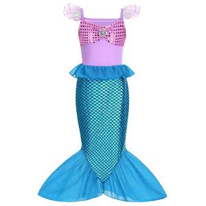 Costume Ariel de Halloween pour enfants, robe de princesse sirène en cristal pour filles - Product Image 6