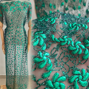 Ultimo Design in pizzo con paillettes e lustrini ricamati in <span class=keywords><strong>Tulle</strong></span> 3d tessuto in pizzo morbido <span class=keywords><strong>Tulle</strong></span> 3d - Product Image 1