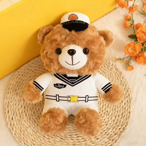 Peluche Ours Marin Doux de 8 Pouces, Uniforme d'Officier de Marine, Peluche Teddy Police SWAT, Prix pour Machine d'Arcade de Centre Commercial - Product Image 3