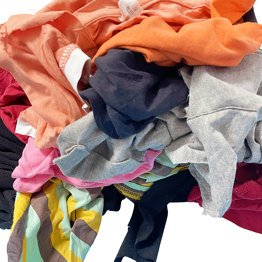 General-purpose Dark-colored Mixed Industrial 10kg Scrap Fabric Cotton Waste Recycled T-shirt Cotton