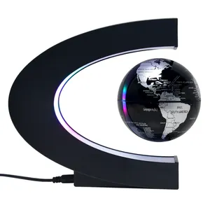 #1 Recommend C Shape Magnetic Floating Globe Changeable Led Light Levitation World Map