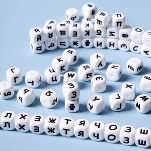 10mm 12mm <b>Silicone</b> Square Cube Alphabet Letter <b>Beads</b> for Jewelry Making Baby Teether <b>Silicone</b> Teething Letter <b>Beads</b> - Product Image 3