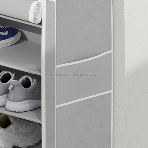 <span class=keywords><strong>Organisateur</strong></span> de chaussures <span class=keywords><strong>mural</strong></span> réglable à 10 niveaux, à suspendre sur la porte, en <span class=keywords><strong>tissu</strong></span> non tissé, gain de place, capacité de 36 paires, robuste et durable - Product Image 2