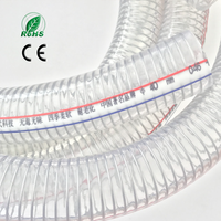 Tuyau d'aspiration en PVC renforcé de fil d'acier 3" 4" 5" 6", anti-affaissement, transparent, adapté à l'extraction de sable et de gravier