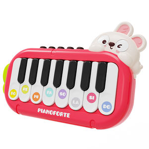 XST Nouveau <span class=keywords><strong>piano</strong></span> de poche éducatif pour bébé, clavier de dessin animé pour filles débutantes, jouet musical électronique miniature en plastique certifié ASTM - Product Image 1