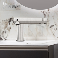 Robinet mitigeur de salle de bain en acier inoxydable 304 avec capteur intelligent personnalisé pour eau chaude et froide