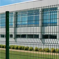 Panneau de clôture en maille soudée anti-escalade 3D, revêtement poudré, clôture de sécurité pour jardin