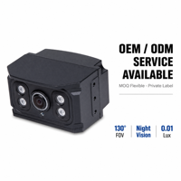 Caméra de camion industrielle OEM ODM avec vision nocturne infrarouge 0,01 lux, champ de vision de 135 degrés et conception de réduction du bruit 3D