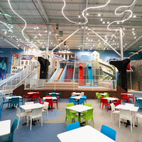 Parc d'aventure intérieur thématique personnalisé de 3000 m² et solution clé en main FEC avec trampoline, parcours de cordes et montagnes russes aériennes par Cheer Amusement