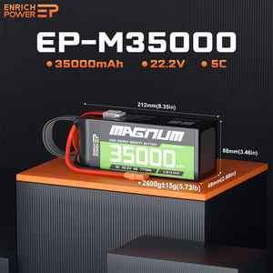 EP alta capacidad 6S 8S 12S 14S 18S 24S 35ah 40AH recargable 35000mAh batería de estado sólido de iones de litio para Uav Lipo <span class=keywords><strong>Pack</strong></span> - Product Image 2