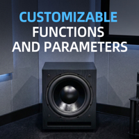 CHORDIO BW12D Subwoofer Activo de 12 Pulgadas para Cine en Casa, Bajos Profundos, Sonido Envolvente, Altavoz Amplificado